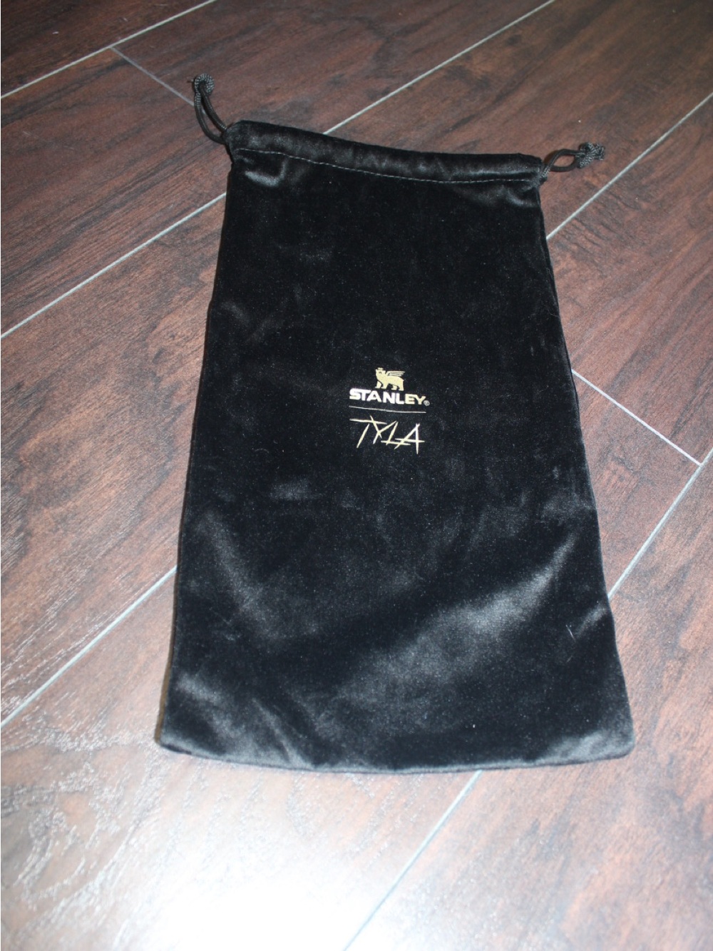 Stanley TYLA Black Velvet Drawstring Accessory Pouch